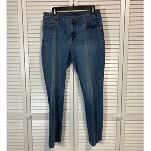 Old Navy Blue Medium Wash High Rise Skinny Stretch Jeans Women 12